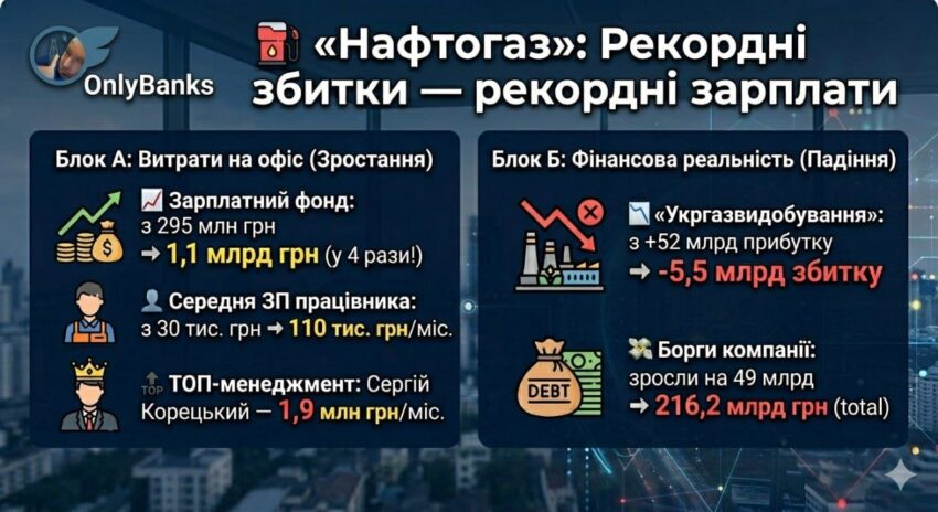 Після зниження прибутку «Нафтогаз» у 4 рази збільшив витрати на персонал