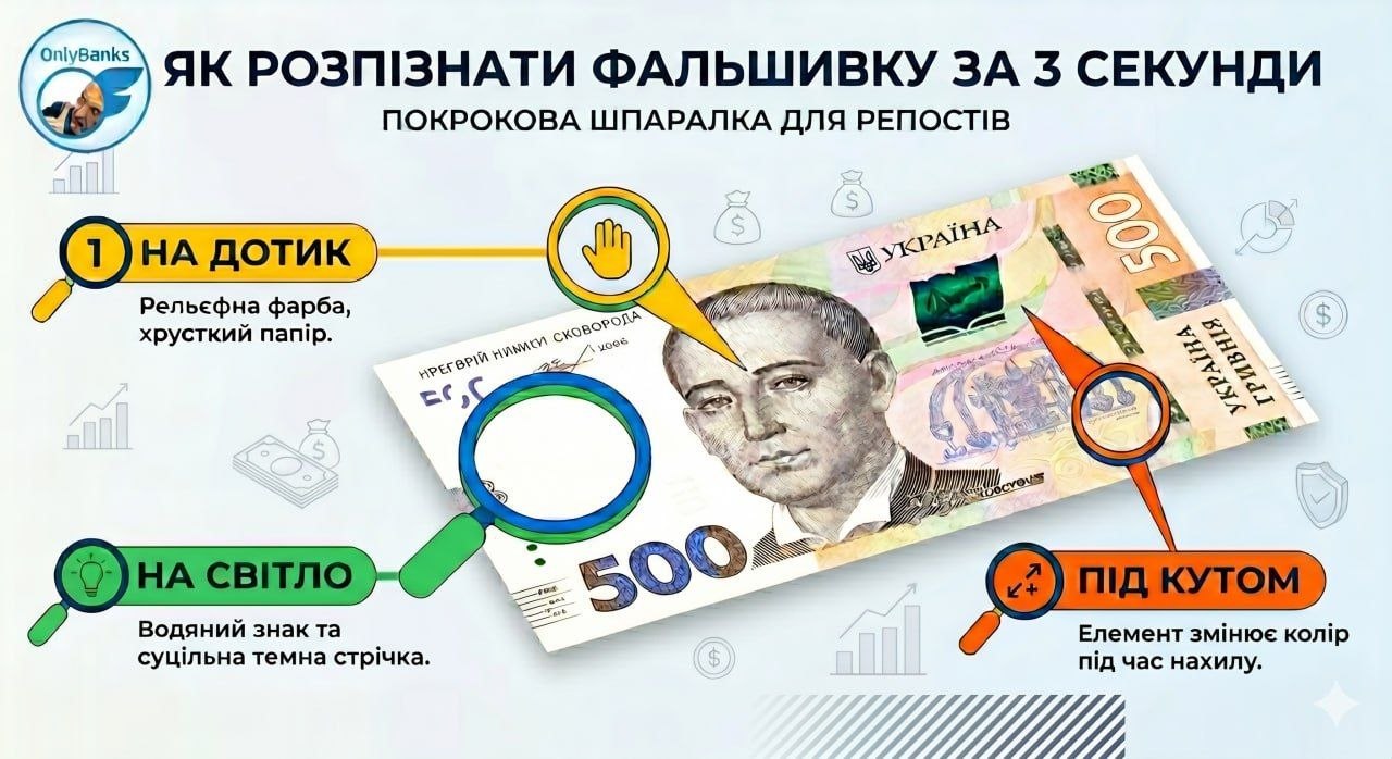 Ваші 100 гривень можуть виявитися фантиком: що треба знати про фальшивки