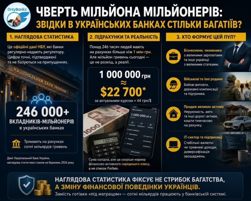 Чверть мільйона мільйонерів: звідки в українських банках стільки багатіїв?