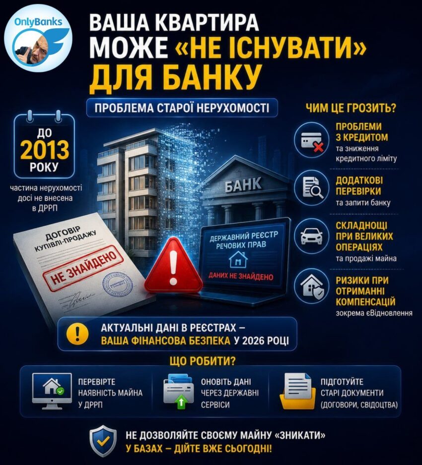 Чому ваша квартира може «зникнути» для банку: що змінилося для власників старої нерухомості