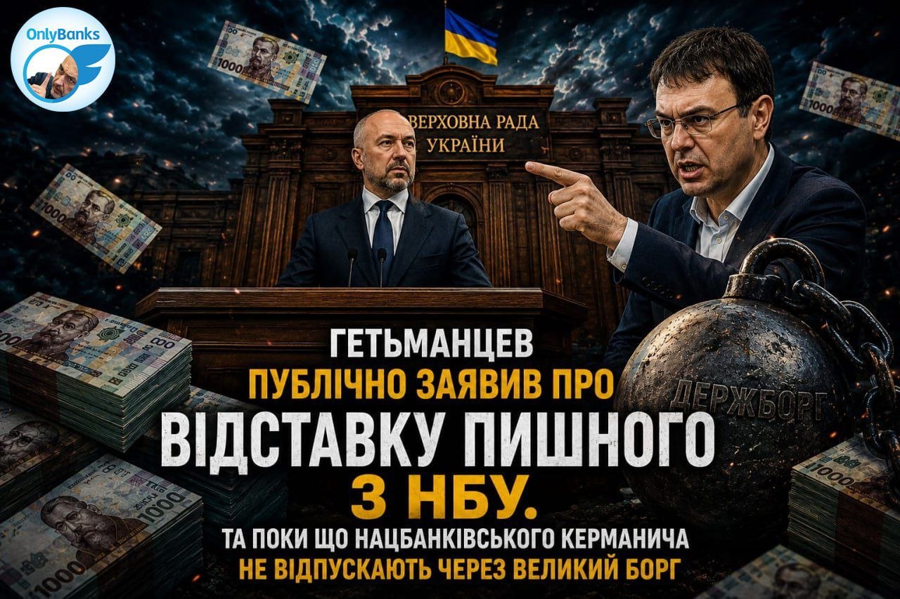 Гетманцев публічно заявив про відставку Пишного з НБУ.