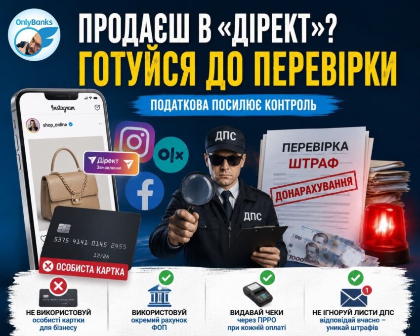 Податкова посилює контроль за інстаграм-торгівлею: реальні кейси та мільйонні штрафи