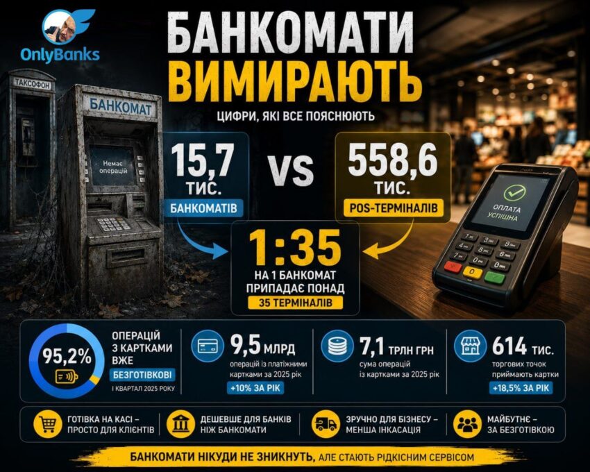 Як банкомати стають новими таксофонами