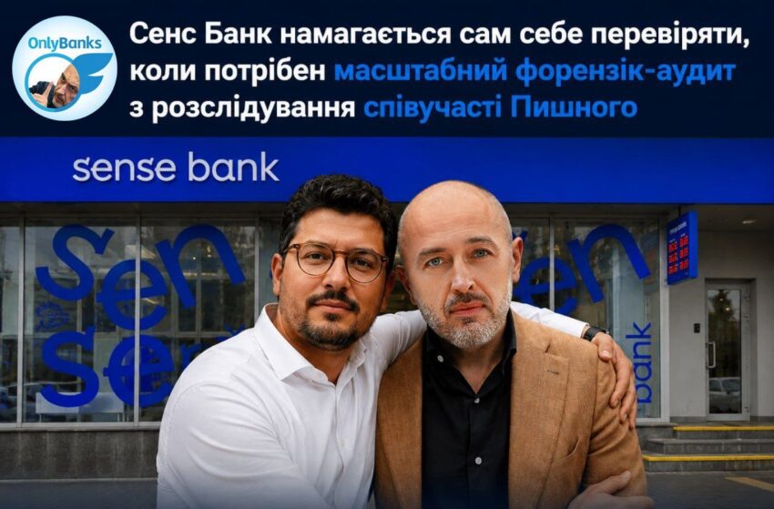 Сенс Банк намагається сам себе перевіряти, коли потрібен масштабний форензік-аудит із розслідування співучасті Пишного