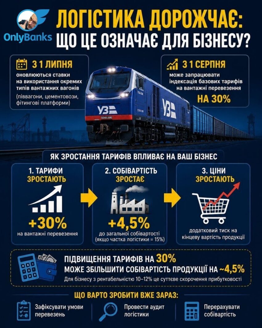 Логістика дорожчає: чому липень — останній шанс зафіксувати вартість залізничних перевезень