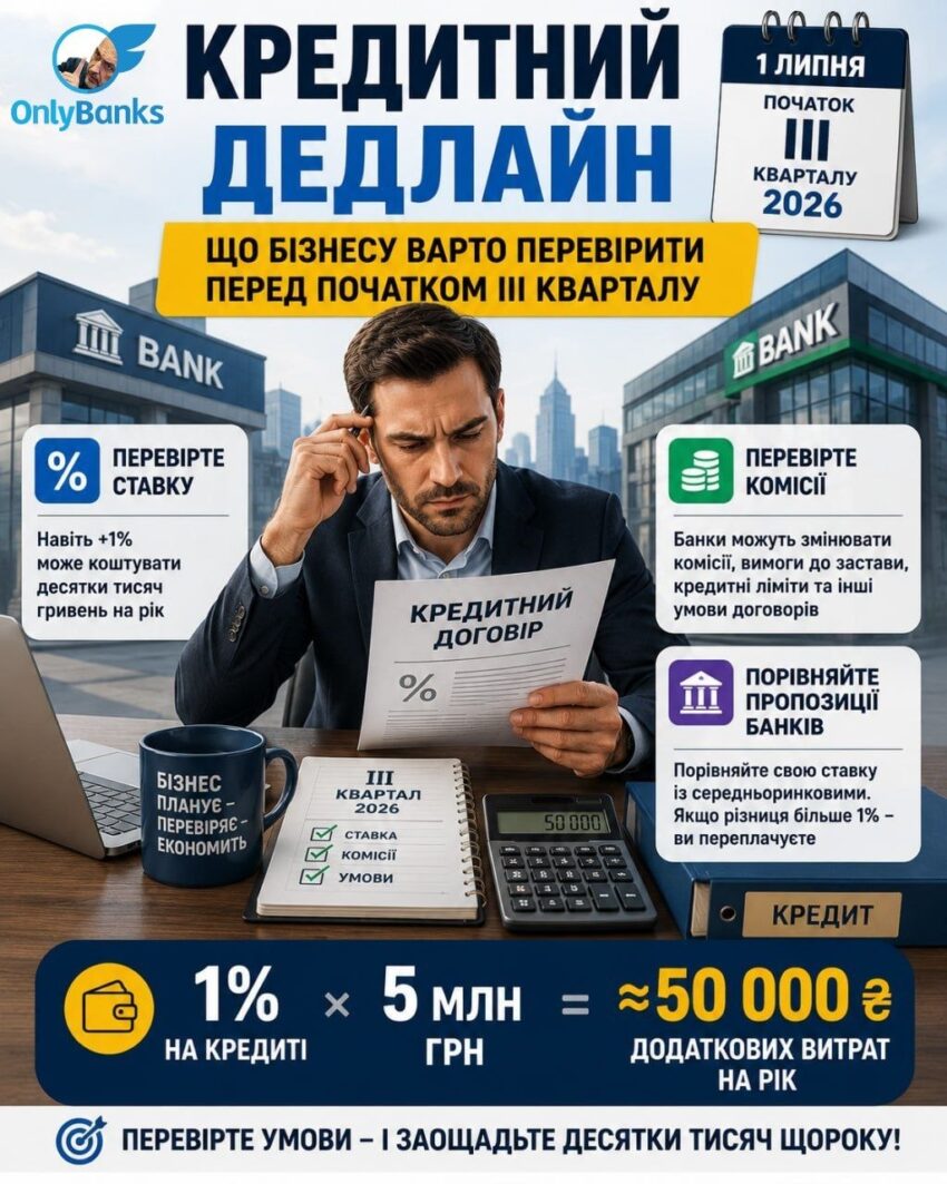 Кредитний дедлайн: що бізнесу варто перевірити перед початком ІІІ кварталу