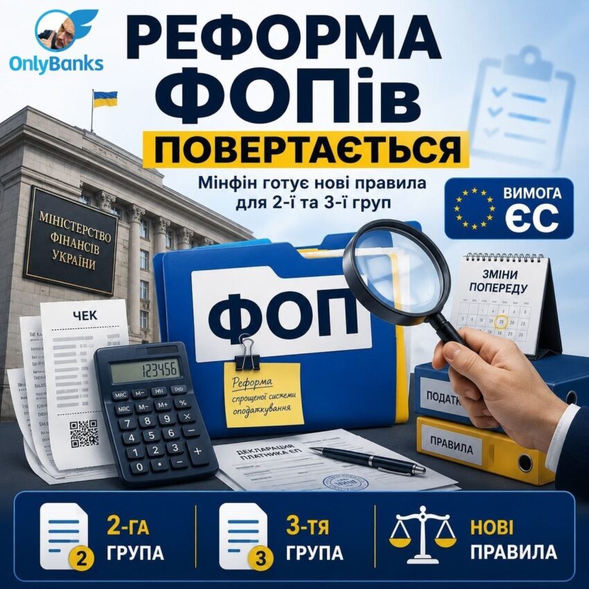 Реформа ФОПів повертається: що Мінфін готує для малого бізнесу