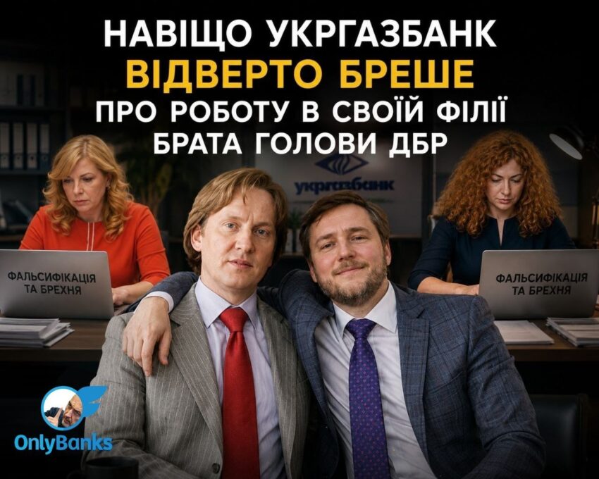 Навіщо Укргазбанк відверто бреше про роботу в своїй філії брата голови ДБР