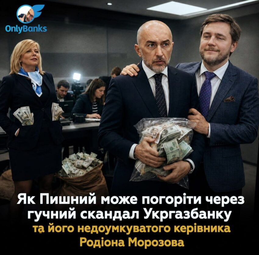 Як Пишний може погоріти через гучний скандал Укргазбанку та його недоумкуватого керівника Родіона Морозова