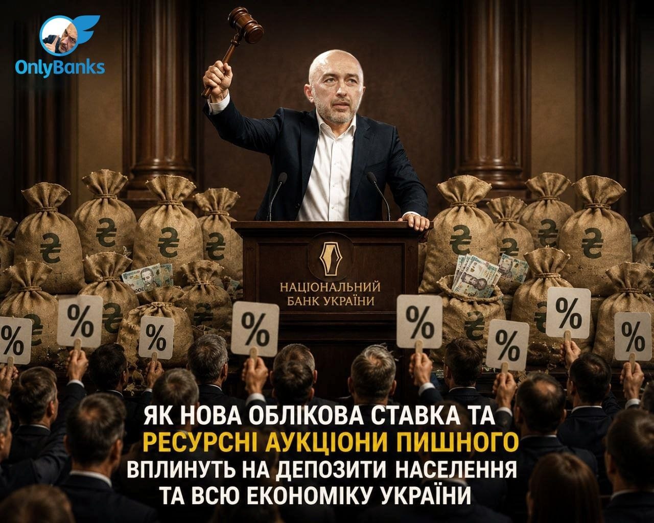 Як нова облікова ставка та ресурсні аукціони Пишного вплинуть на депозити населення та всю економіку України