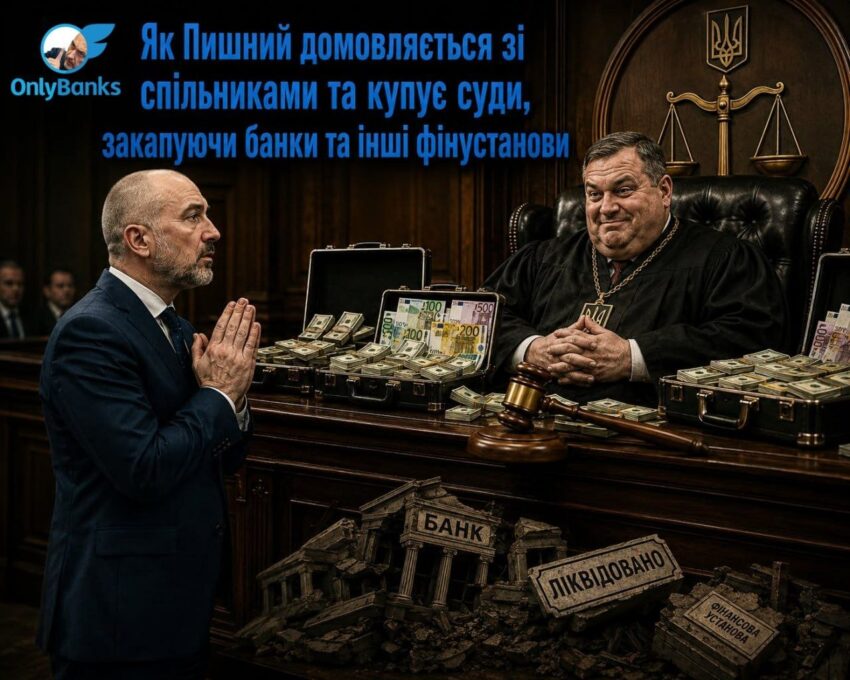 Як Пишний домовляється зі спільниками та купує суди, закопуючи банки та інші фінустанови