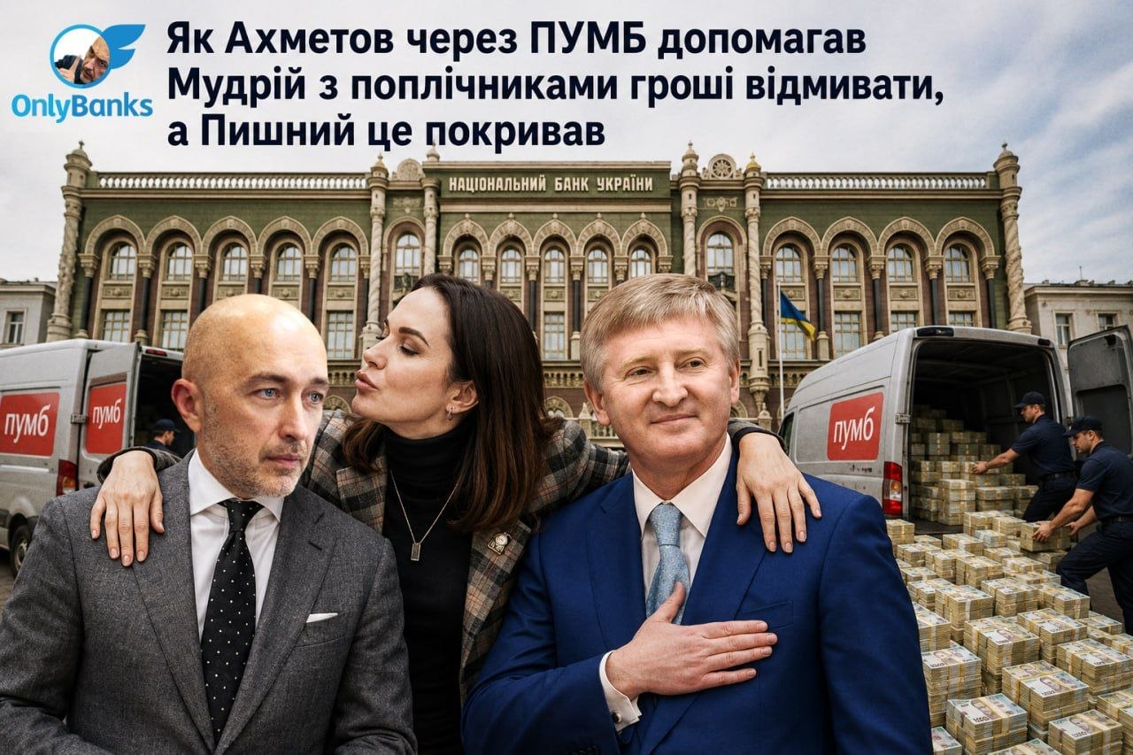 Як Ахметов через ПУМБ допомагав Мудрій із поплічниками гроші відмивати, а Пишний це покривав