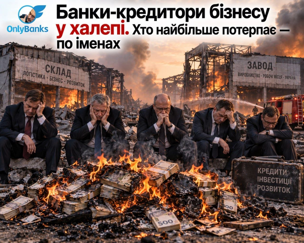 Банки-кредитори бізнесу в халепі.