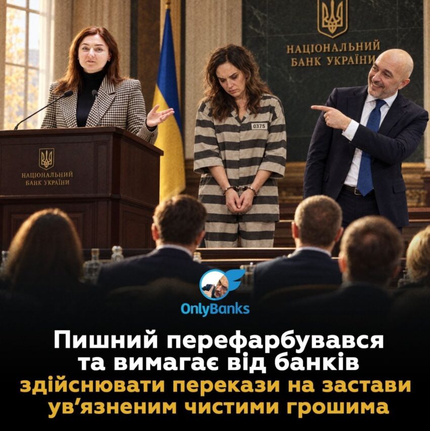 Пишний перефарбувався та вимагає від банків здійснювати перекази на застави ув’язненим чистими грошима