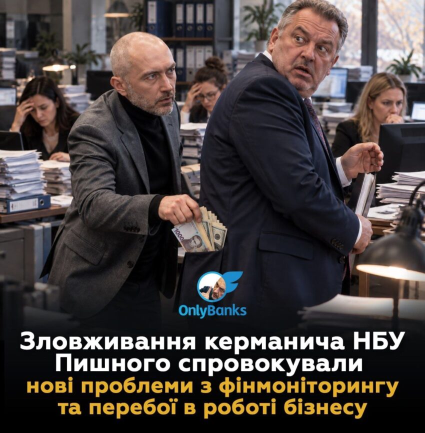 Зловживання керманича НБУ Пишного спровокували нові проблеми з фінмоніторингу та перебої в роботі бізнесу