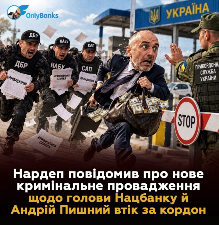 Нардеп повідомив про нове кримінальне провадження щодо голови Нацбанку й Андрій Пишний втік за кордон