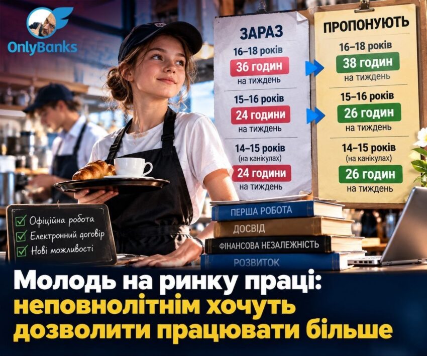 Молодь на ринку праці: неповнолітнім хочуть дозволити працювати більше