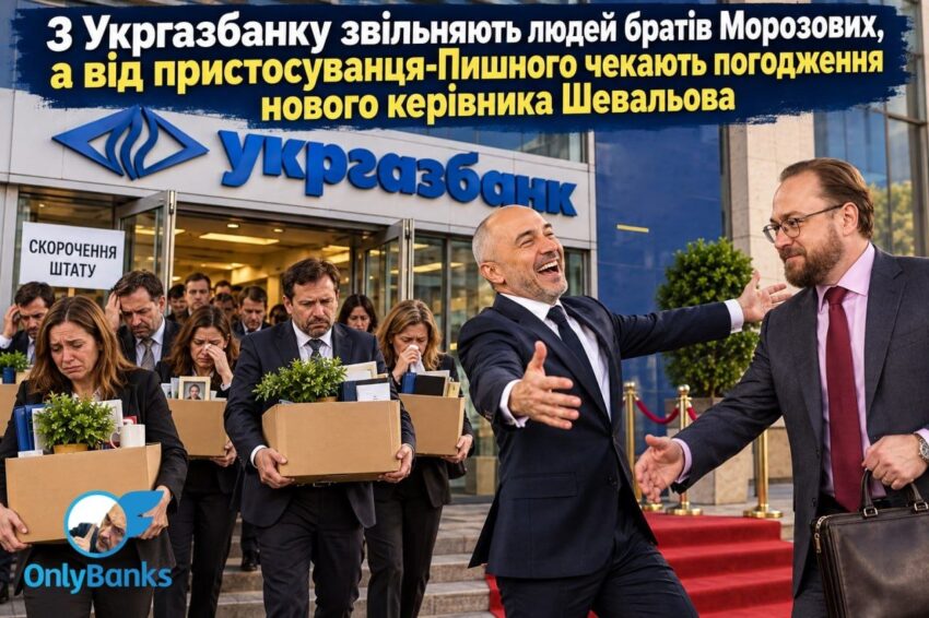 З Укргазбанку звільняють людей братів Морозових, а від пристосуванця Пишного чекають погодження нового керівника Шевальова