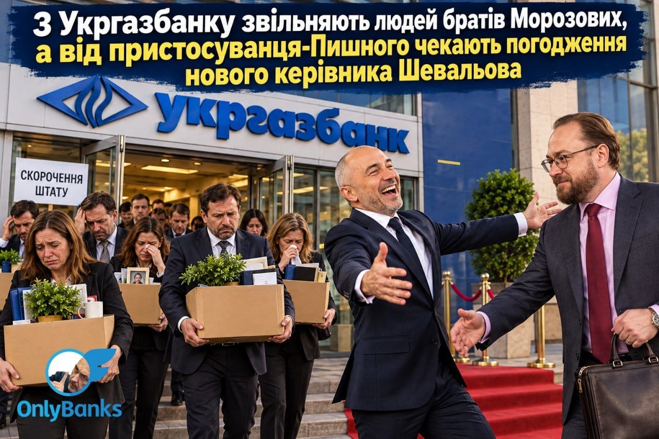 З Укргазбанку звільняють людей братів Морозових, а від пристосуванця Пишного чекають погодження нового керівника Шевальова